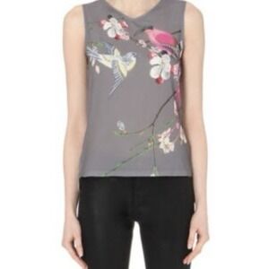 Ted Baker | Jamilaa Sleeveless Top Flight of the Orient Sz 2
